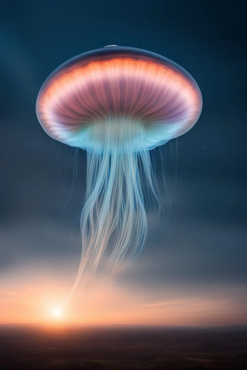 A UFO that looks like a huge sky jellyfish