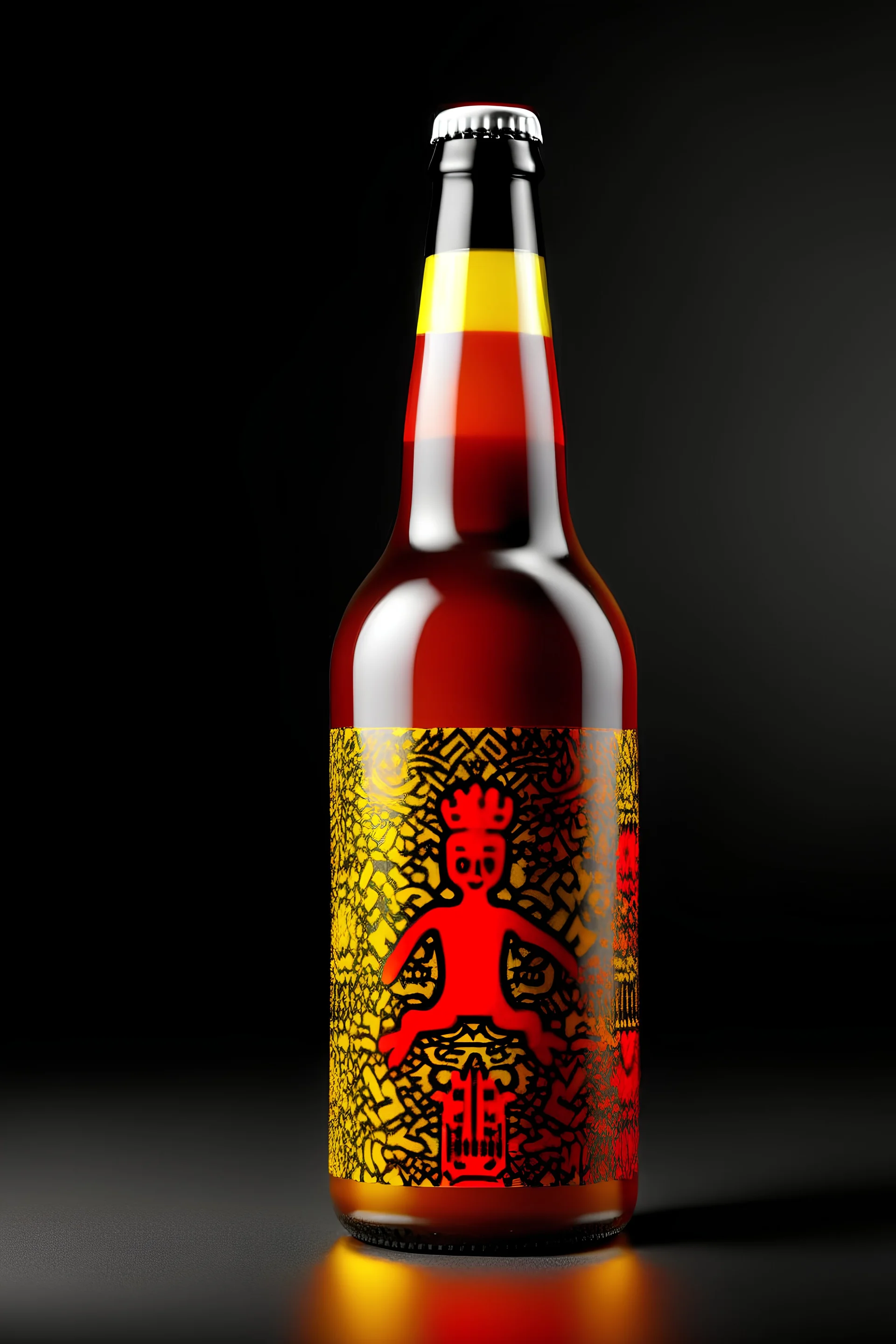 bruine beer als Keith Haring