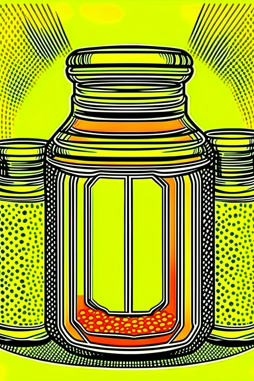 Vintage pop art style of Honey