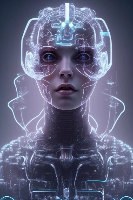 cyberpunk, head, scream women, portrai, face cry, perfect skin, tron, cyborg, robot, cyborg, seven , perfekt, real, dream, hr giger