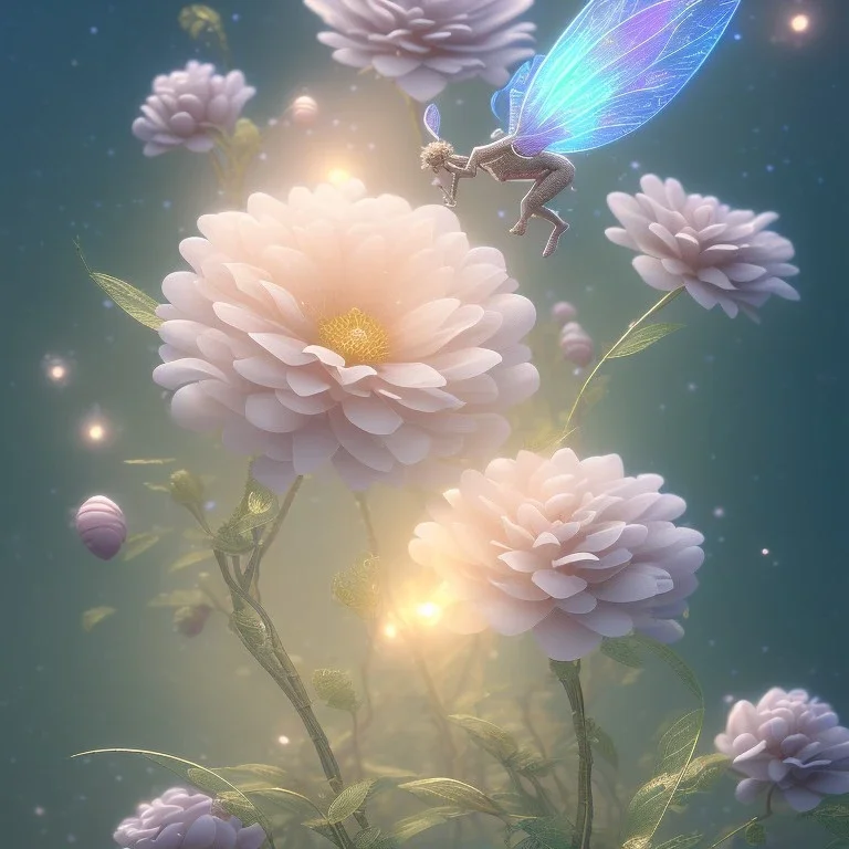 subtle transparent fairy flower in a galactic ambiance, delicate colors, in the foreground, full of details, smooth，soft light atmosphere, light effect，vaporwave colorful, concept art, smooth, extremely sharp detail, finely tuned detail, ultra high definition, 8 k, unreal engine 5, ultra sharp focus