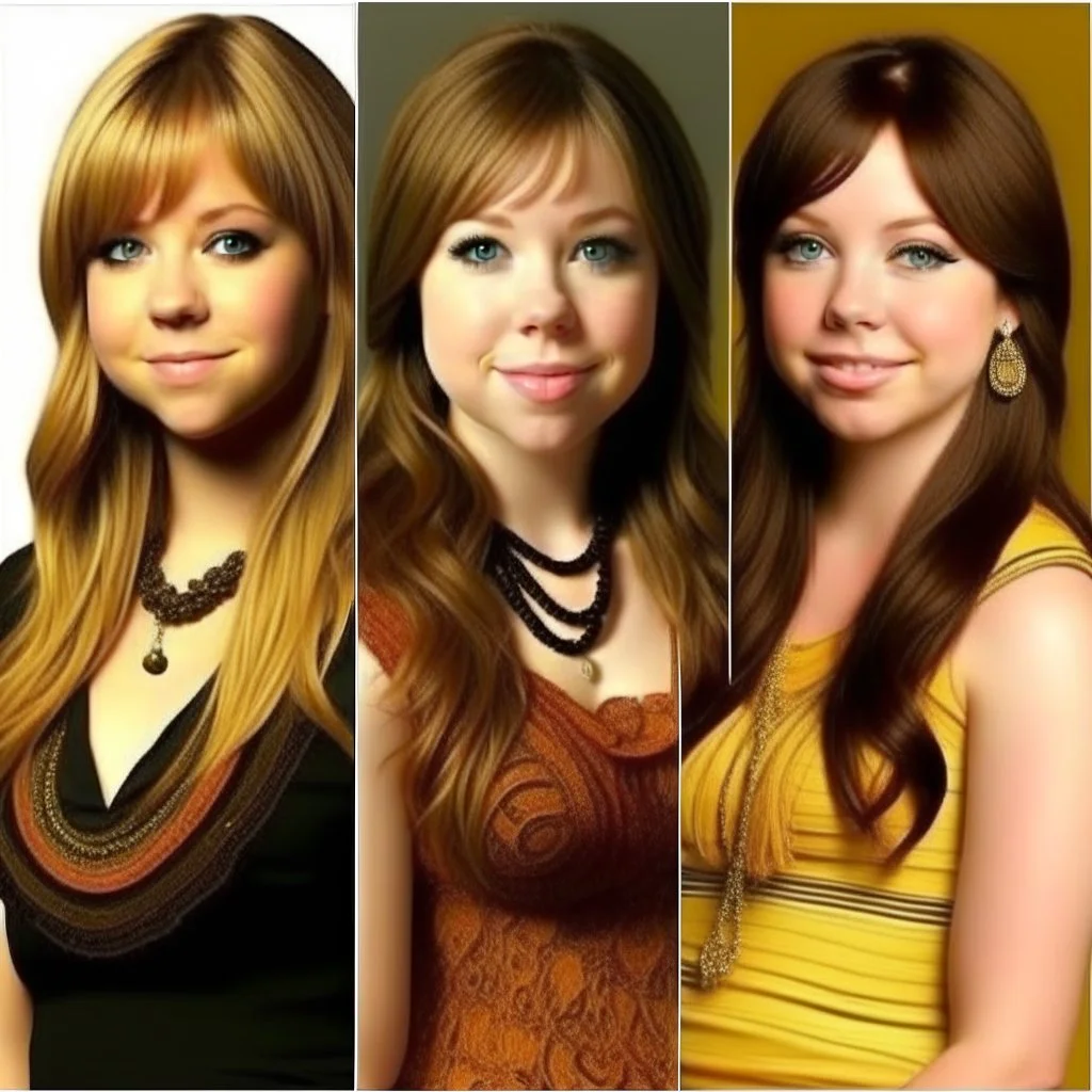 woman whos appearance is a mixture of Lorraine Broughton, Jennette McCurdy, Sarah Cameron.