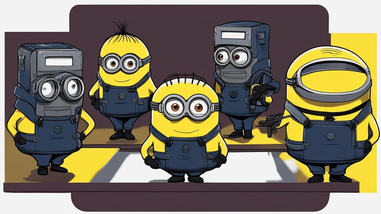 minions from despicable me as hackers