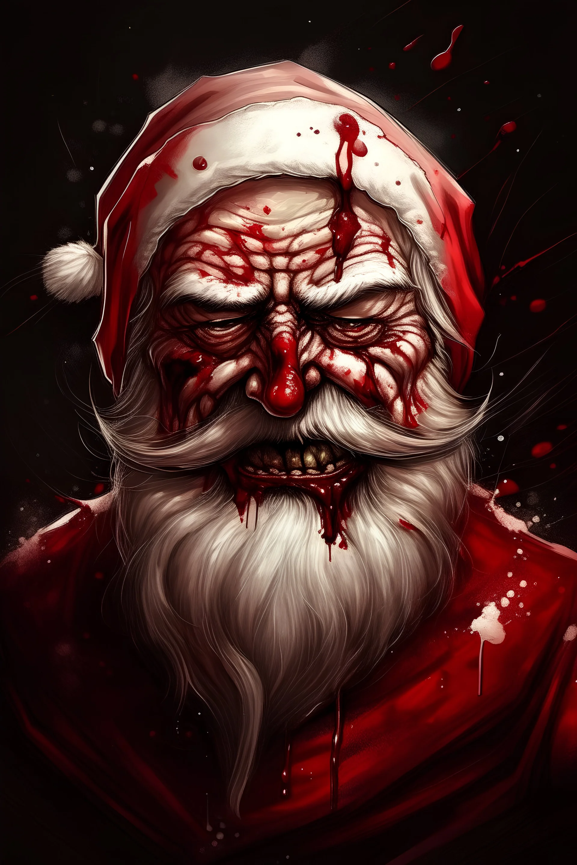 santa full of blood