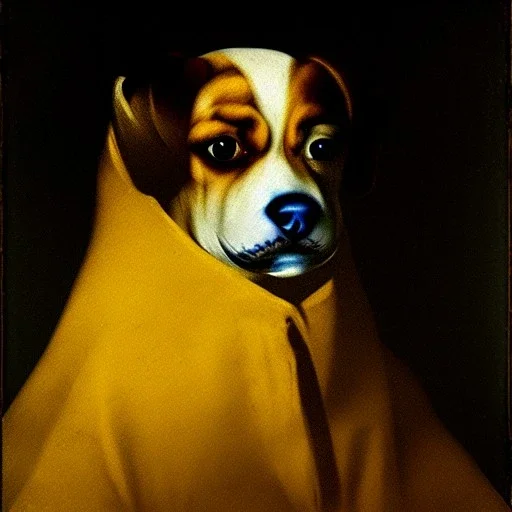 portrait of a Dog Francisco de Goya Style