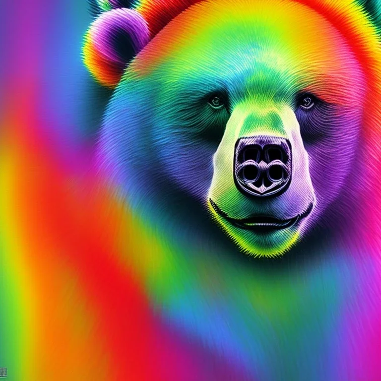 rainbow color bears