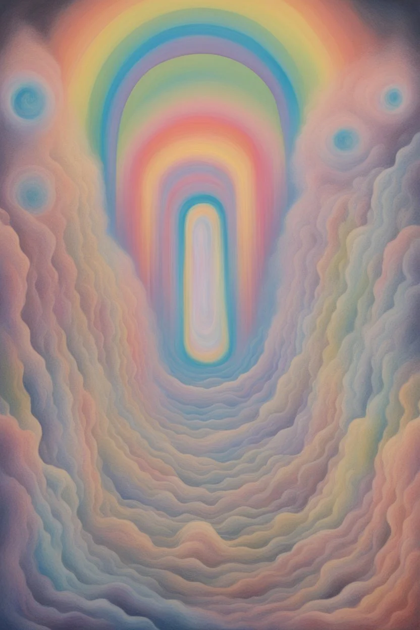 the call of the void; abstract art; neo-surrealism; rainbow of pastels