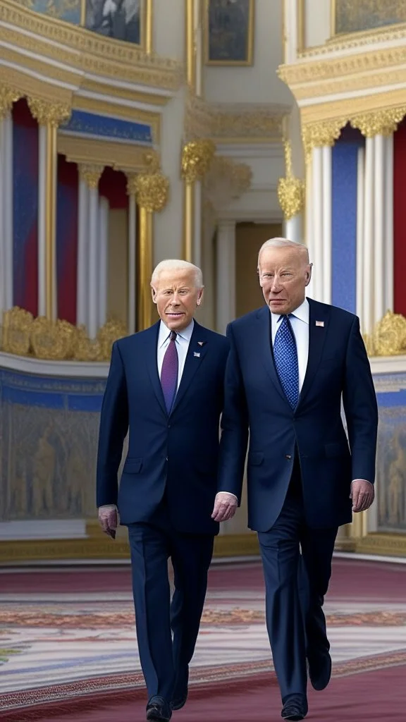 Putin and Biden at the Kremlin