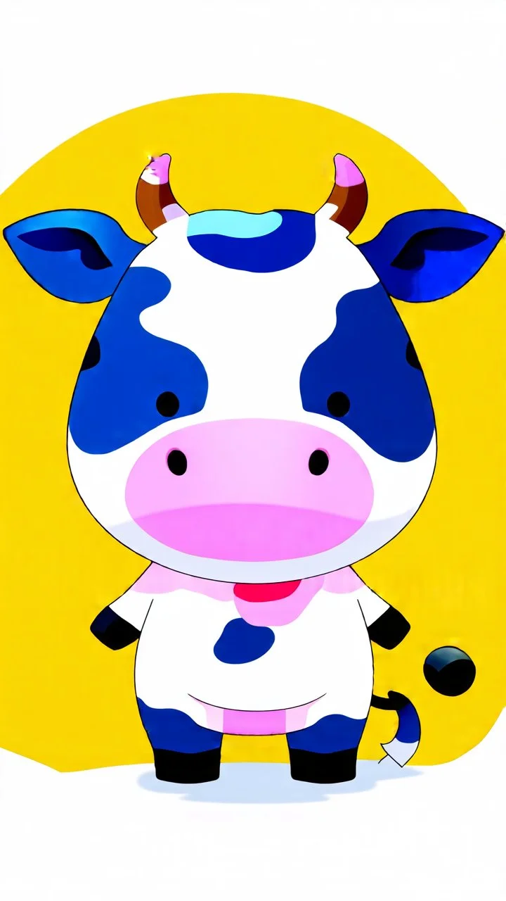 Milky moo the cute round cow