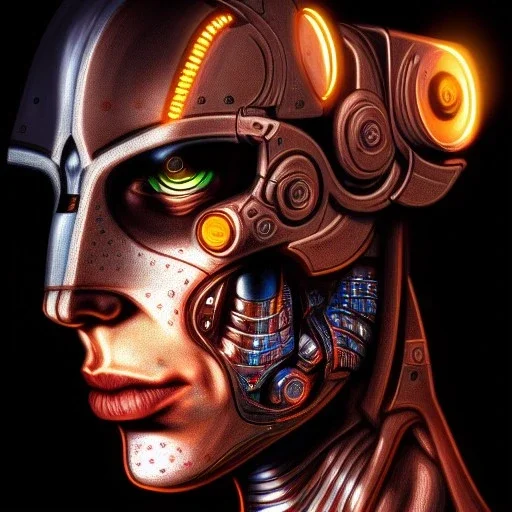 ultra detailed portrait of Cyborg, extremely detailed digital painting, extremely detailed face,crystal clear eyes, in the style of robert e howard and pablo oliveira and Ken Kelley and Keith Parkinson ,mystical colors,perfectly centered image, perfect composition, rim light, beautiful lighting,8k, stunning scene, raytracing