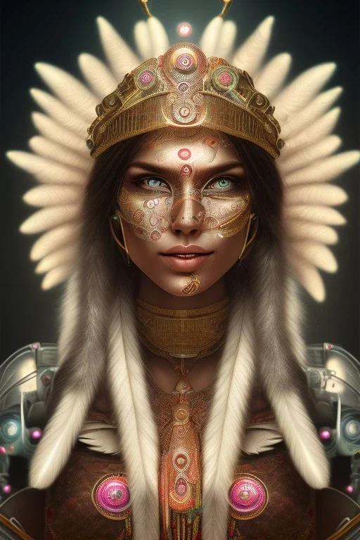 cyborg, indian woman, perfekt eyes, smile, real