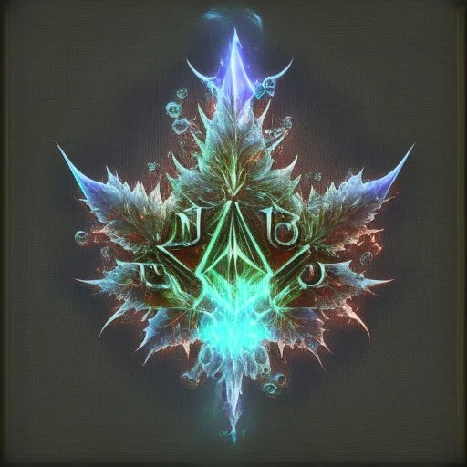 Diablo3 logo holographic glass crystal weed