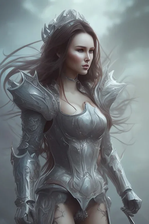 Camilla Luddington identify, dragon armor, busty japanese hitomi tanaka, muddy face ,pintura, details,texture,8k quality, florest, Minimalism, Romanticism, Expressionism, Impressionism