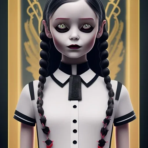 wednesday addams rolünde oynayan jenna ortega netflix dizisi 2022