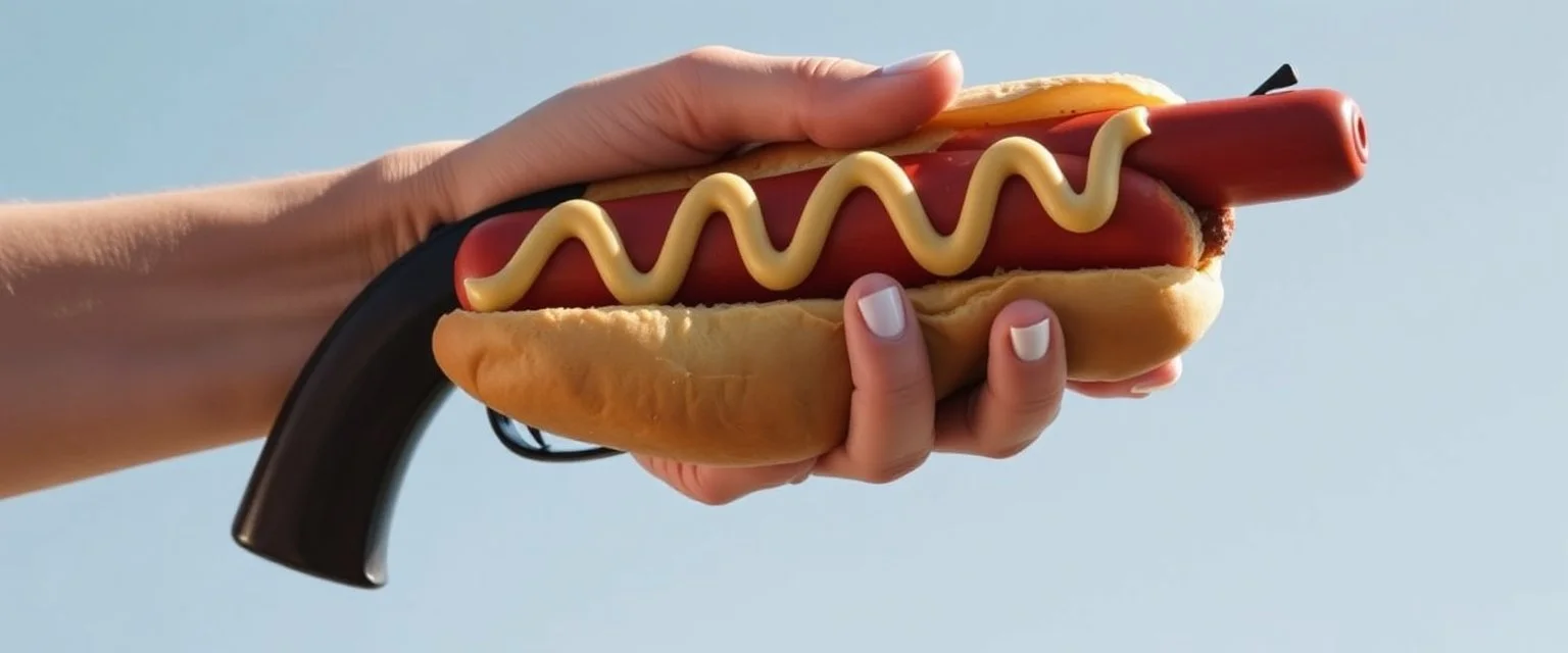 hot dog hand gun