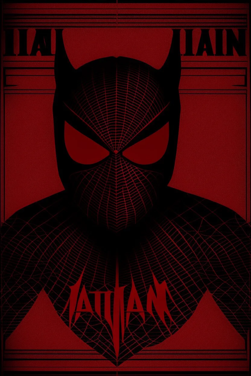 Latman text on front with a red Spider-Man template