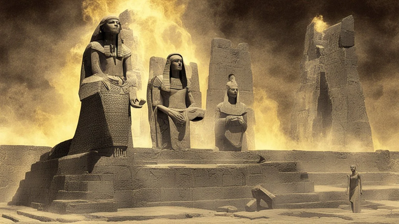 “The Keepers of the Truth” (intro to the story with additional images on my Sythiana page) The Keepers of the Truth all over the world patiently awaited the moment an ancient prophecy would arise. Their laser focus was placed on Egypt as, at that time, the cradle of the civilization. A legend was passed down generations, whispered over the fire during evening’s gatherings. A legend which claimed that once the Sun turns red, a large burning comet would appear on the night sky and bring destru