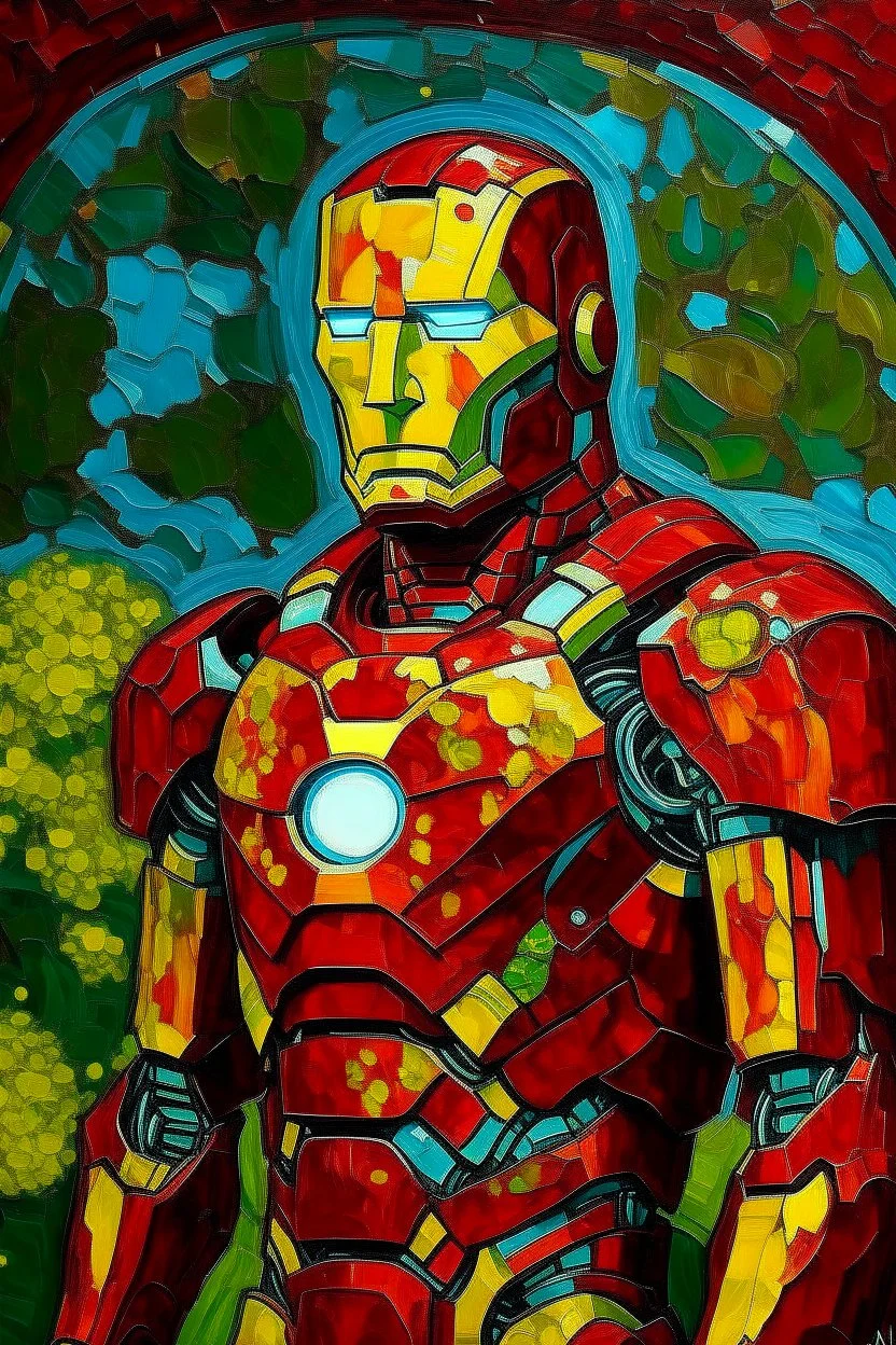 As Ironman by Van Gogh