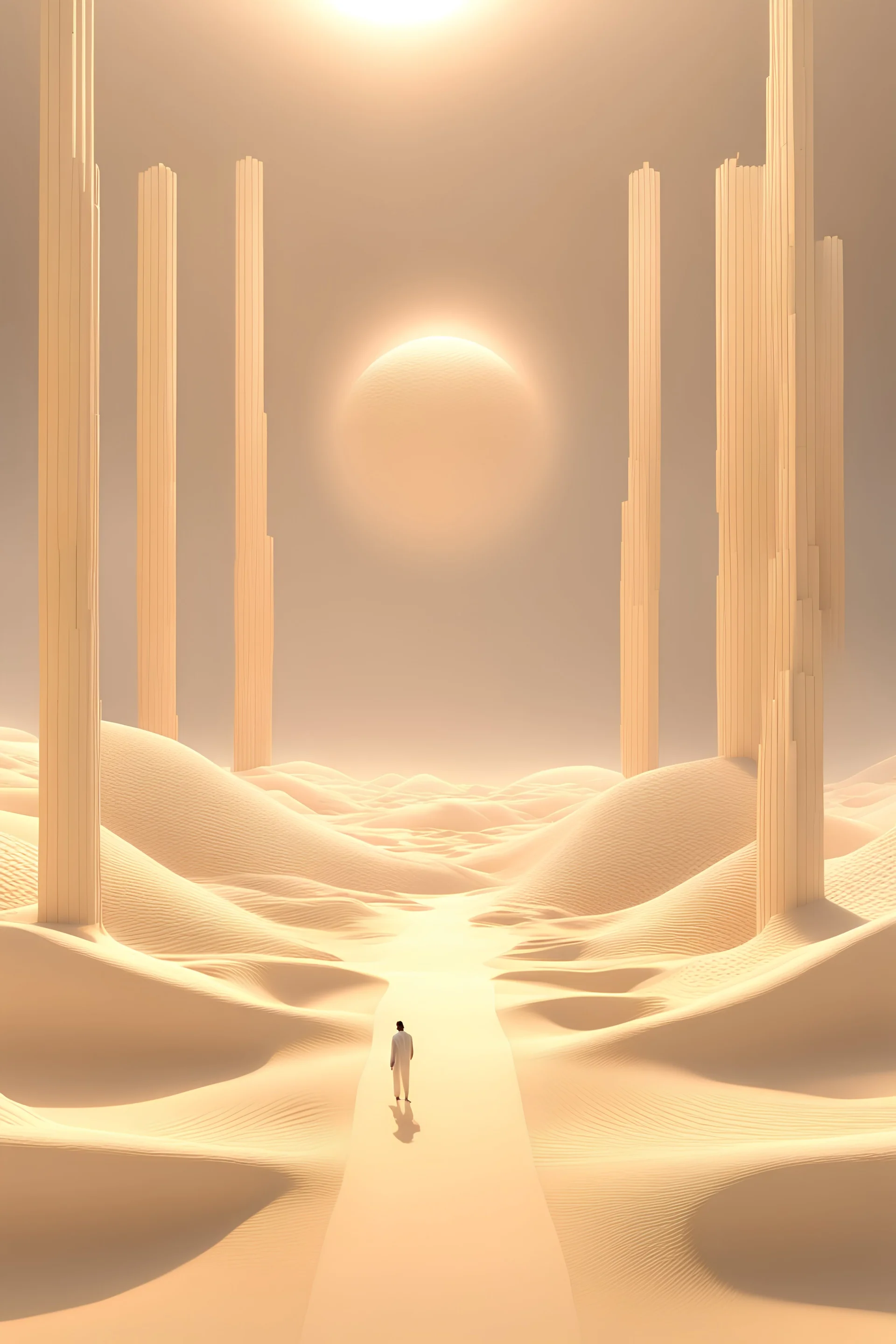 Mystic Mirage": Wander through an enigmatic desert of binary sands, where mirages materialize as ephemeral lines of code, creating an illusionary symphony of mystery and wonder. This NFT transports viewers to a surreal digital oasis, blurring the boundaries between the tangible and the virtual.