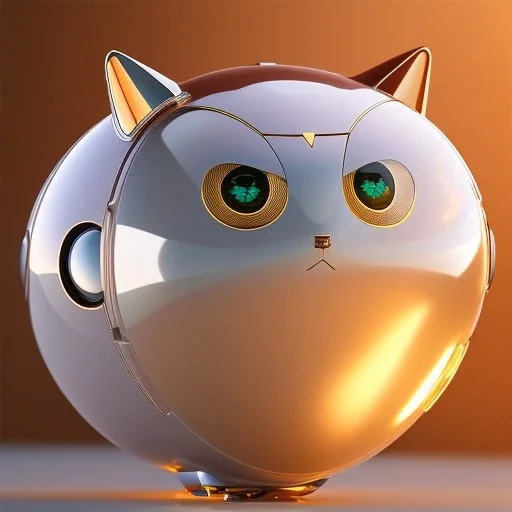 beautiful transparent smooth realistic Japanese robot cat, extremely sharp detail, finely tuned detail, ultra high definition, 8 k, unreal engine 5, ultra sharp focus, accurate wings, in flying mode