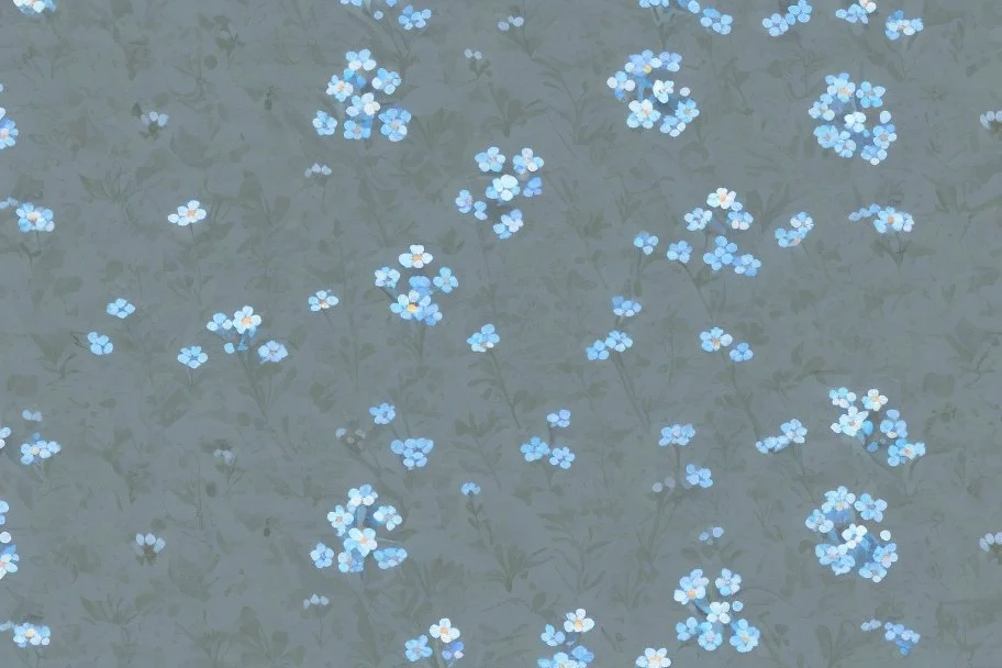 top view pattern of forget-me-not flowers