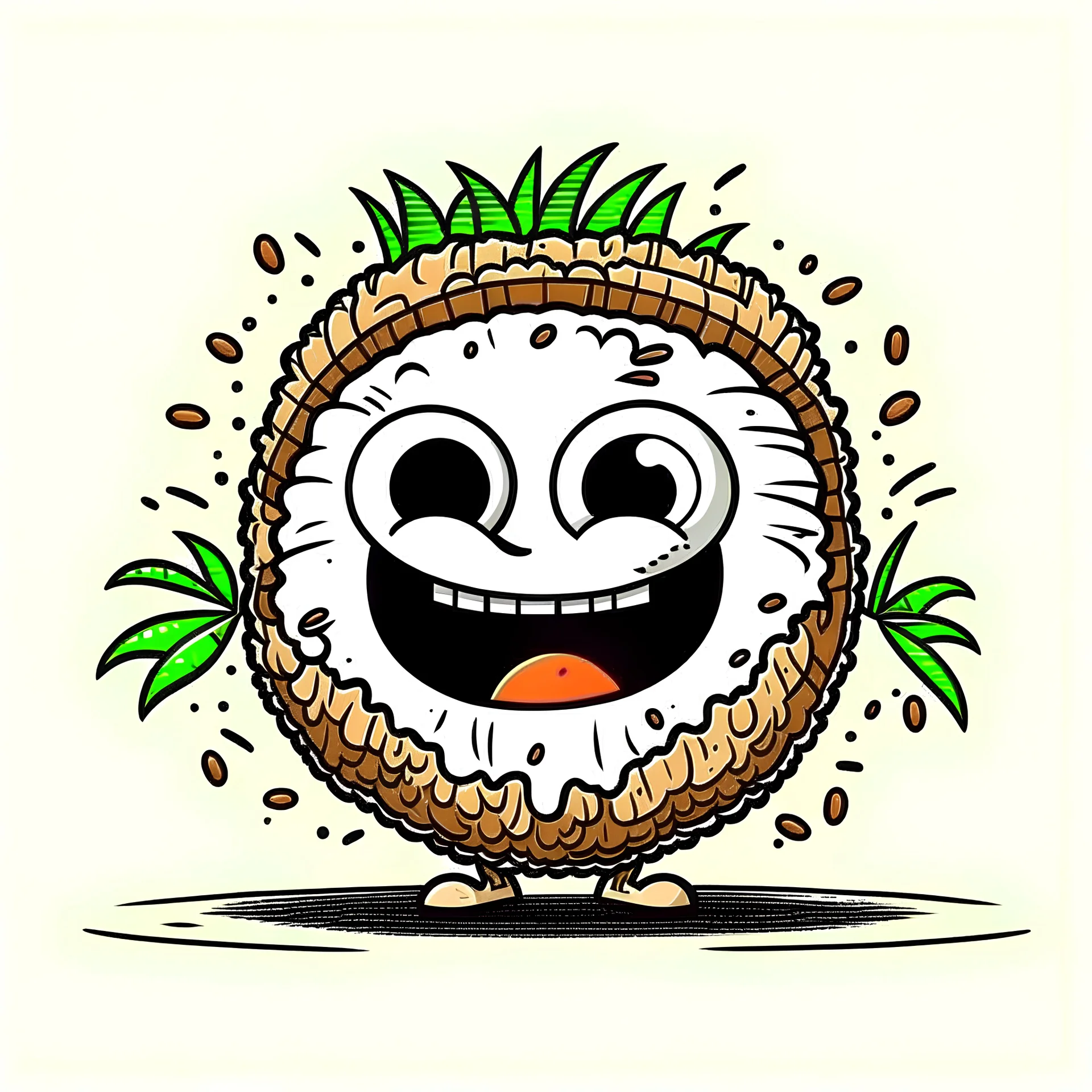 coconut cartoon