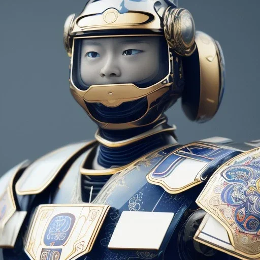 beautiful transparent smooth realistic japan robot samurai with cat face, extremely sharp detail, finely tuned detail, ultra high definition, 8k, unreal engine 5, ultra sharp focus, accurate wings, in fly mode