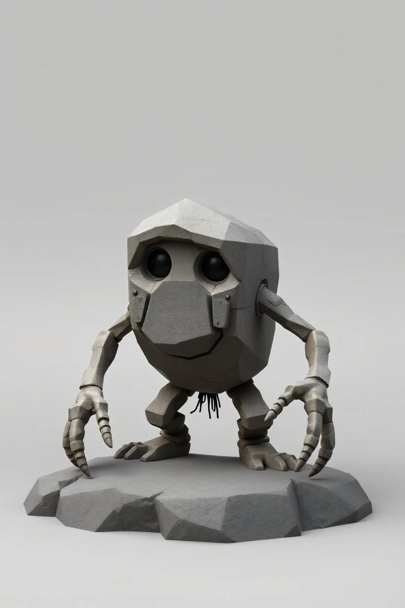 hi poly Stone Crawler T-pose just the character and simple background