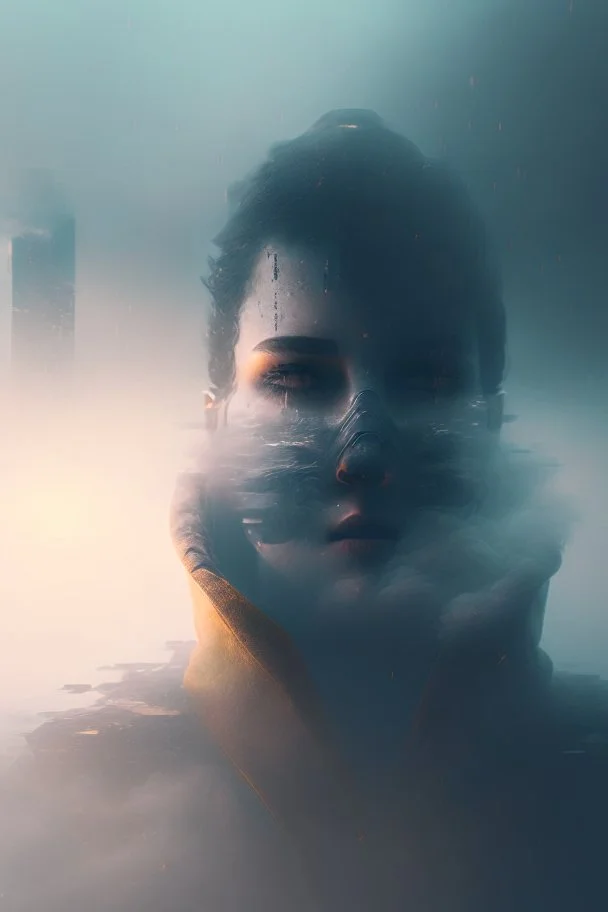 portrait of a new future, trending art, 8k, depth of field, volumetric fog