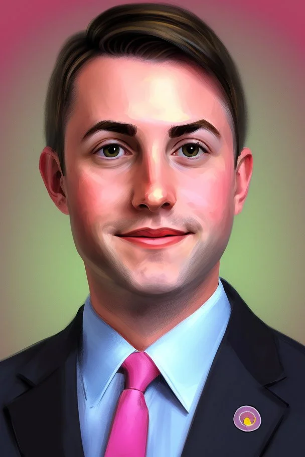 pretty young male politician gay portrait