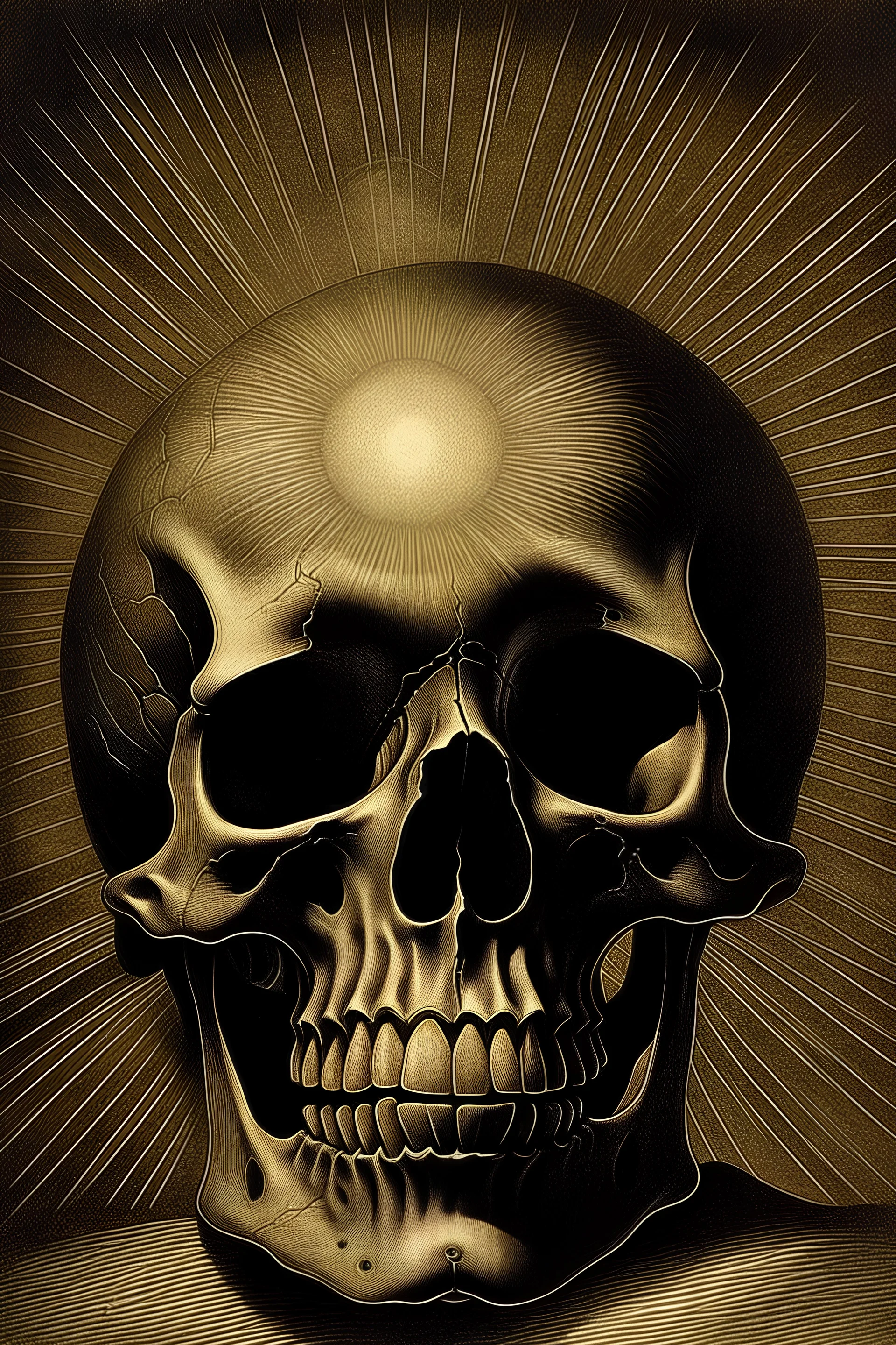 SKULL AND SUN by Leonardo Da Vinci