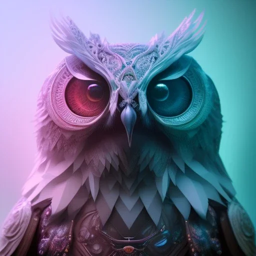 intricate details, realistic, octane, unreal engine, portrait, natural lighting,insanely, elegant, blue neon wearing, detail, bokeh, fantasy art style, volumetric lighting, extreme detail, Photorealism, High detail, Hyper realistic Owl in forest, macro lens blur,abstract paint, sharp focus, 85mm, polaroid, cinematic, cinema4d, HDR, 8k