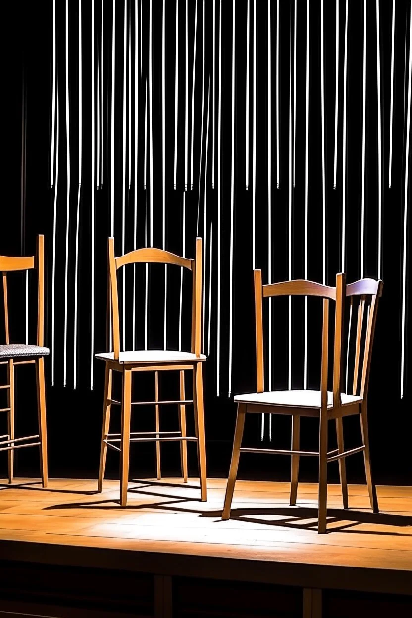 Theater plays with chairs