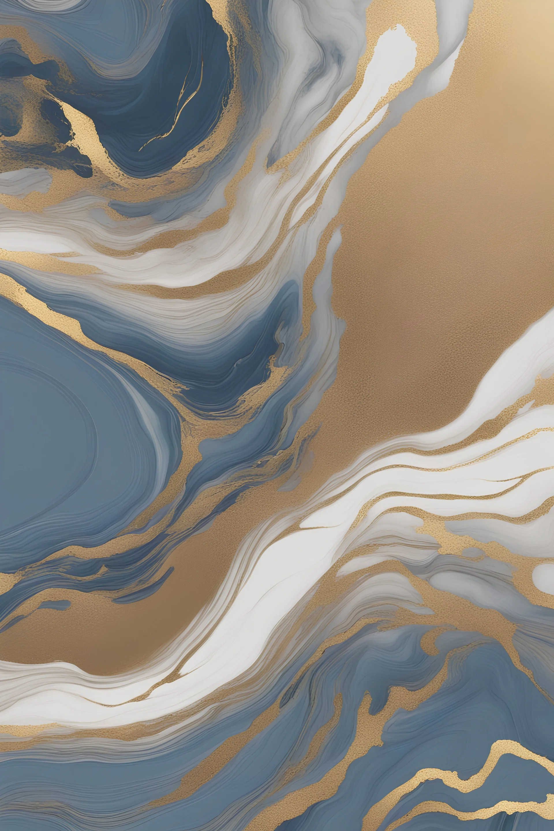 marbled background with gold and blue accents