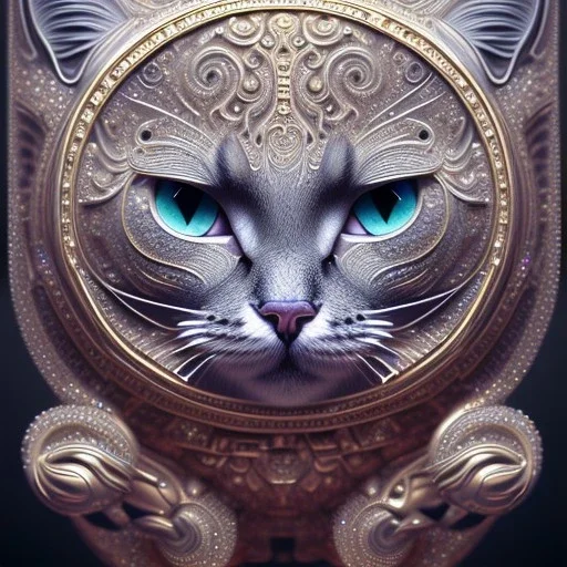 3d cute cats, beautiful rich, detailed yin and yang symbol, shiny, intricate, gorgeous, ultrafine detail, hyperrealism, trending , sharp focus, intricate details, highly detailed, glowing, glitter, complementary colours