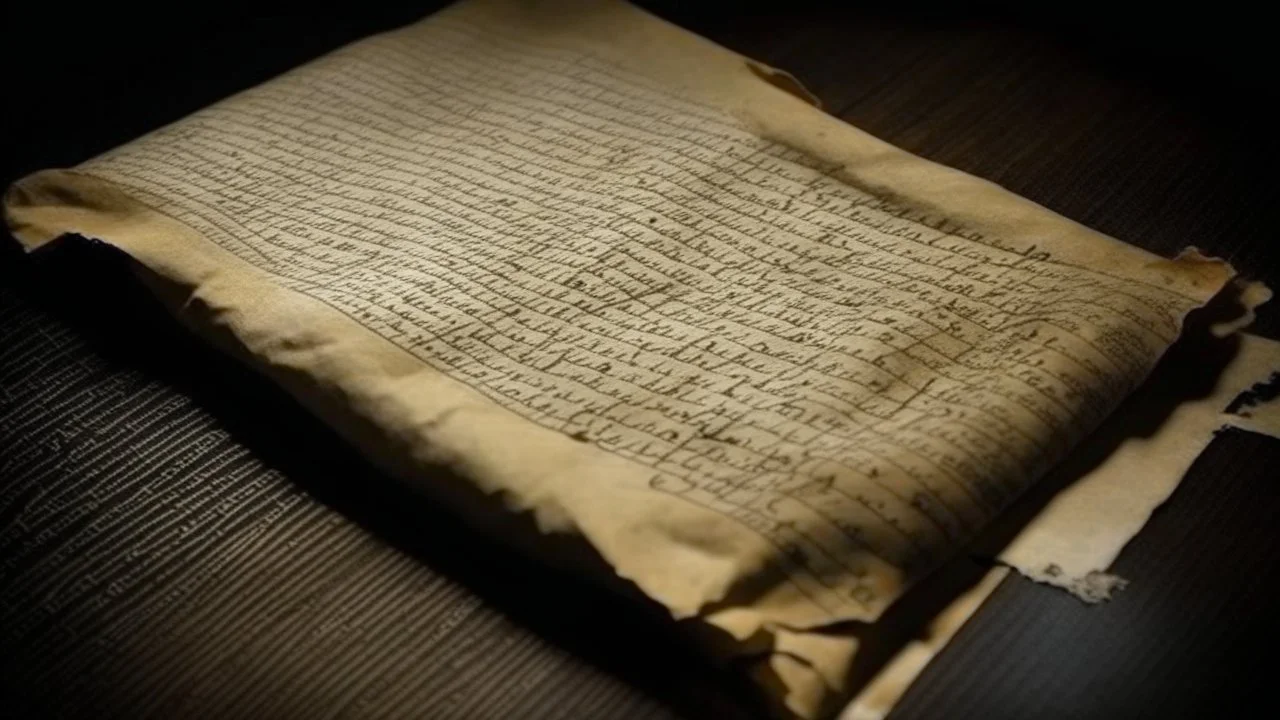 A blank letter dating back to the 14th century