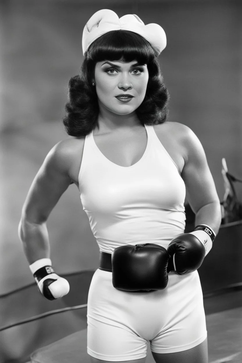 Wilma Flinstone as a boxer