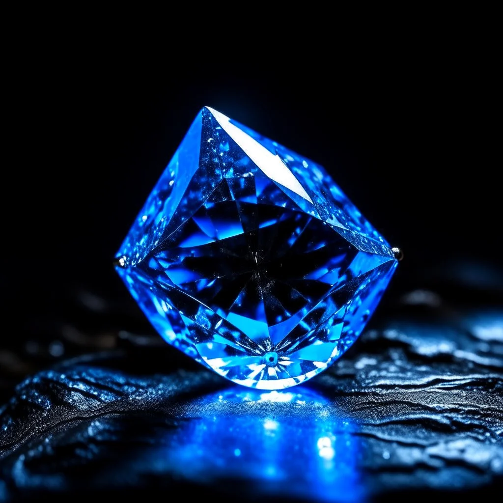 a beautiful blue diamond in the rough