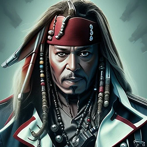 **nick fury from marvel movies as a pirate, realistic, 8k, cinematic, in the style of captain jack sparrow from pirates of the caribbean film, rainy night, on a pirate ship, dramatic light, full body, cinematic, photo realistic, portrait Photography, Depth of Field, hyper-detailed, beautifully color-coded, insane details, intricate details, beautifully color graded, Cinematic, Color Grading, Editorial Photography, Photography, Photoshoot, Shot on 85mm lens, Shutter Speed 1/500, F/2, White Balanc