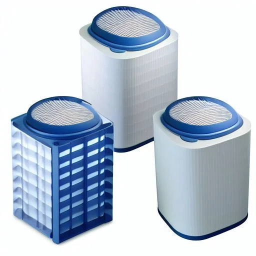 3 Large designer air purifiers, Apple, ikea