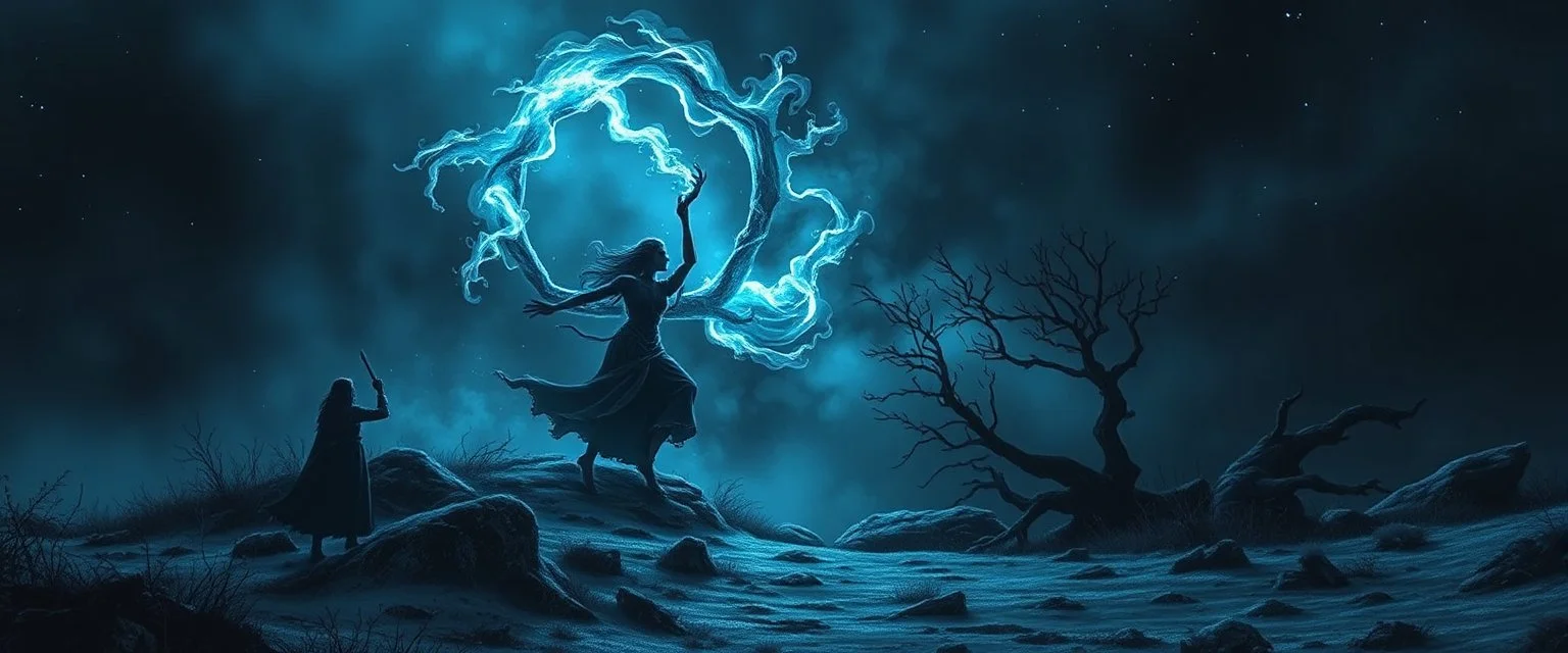 O strange-born song, thou neon rune, Thy pulse is night, thy breath is noon! Speak to mine heart, through ice and gloom, Teach me thy dance, O rune of doom!