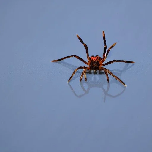 the spider to grip the water with its body and walk on it