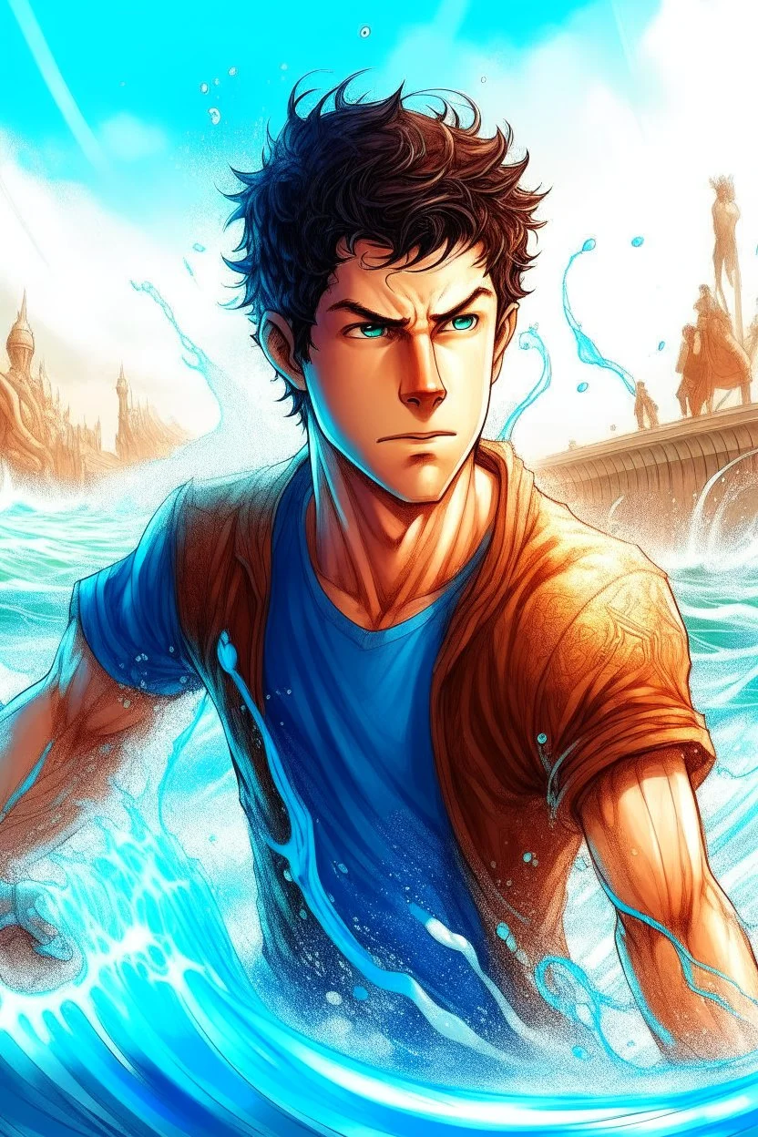 Percy Jackson with water powers