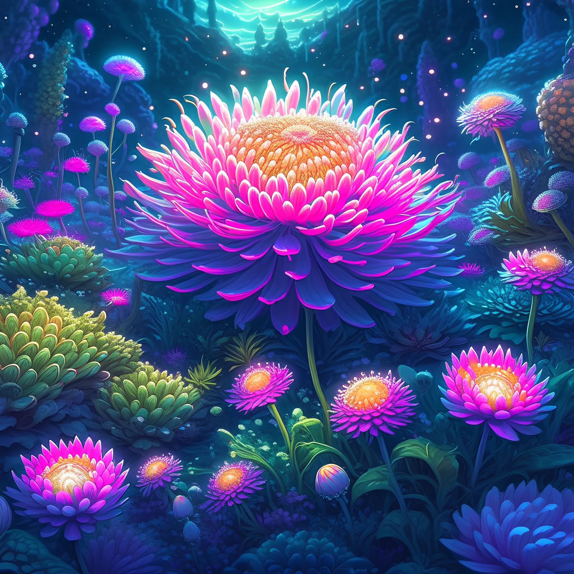 tiled, modern, botanical illustrations, epic, fantasy, stars, space, intricate, hyper detailed, artstation, concept art, cinematic, focus, vibrant, photorealistic, cinematic, pastel colors, flowers