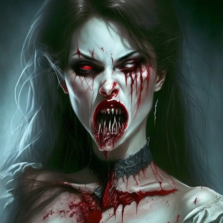 female vampire victim