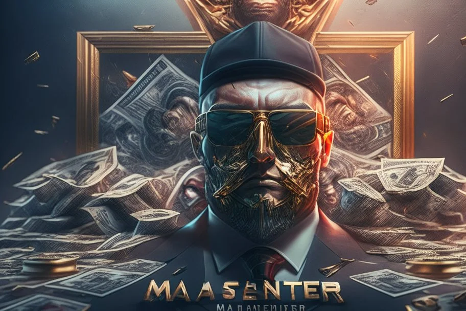 mastermind stole millions, perfect composition, hyperrealistic, super detailed, 8k, high quality, trending on artstation, studio photo, highly detailed, wide borders