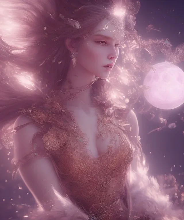  female queen, magic, highly intricate, crystalline, mythical, moon, unreal engine, cinematic lighting, octane render, photo realistic, professional photo