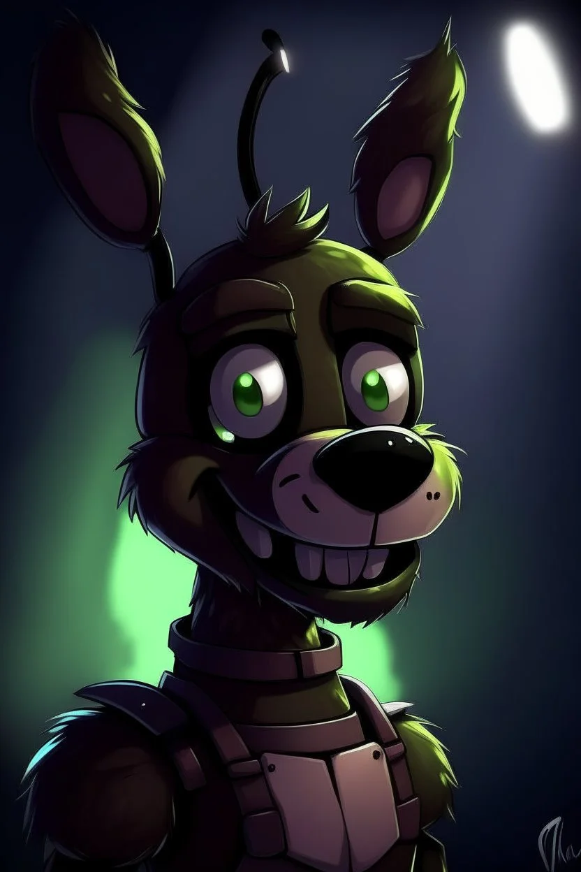 Portrait of springtrap from five nights at Freddy’s