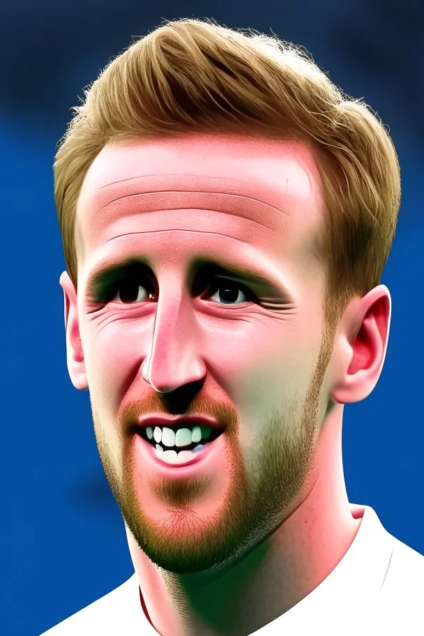 Harry Kane English soccer player 2d cartoon