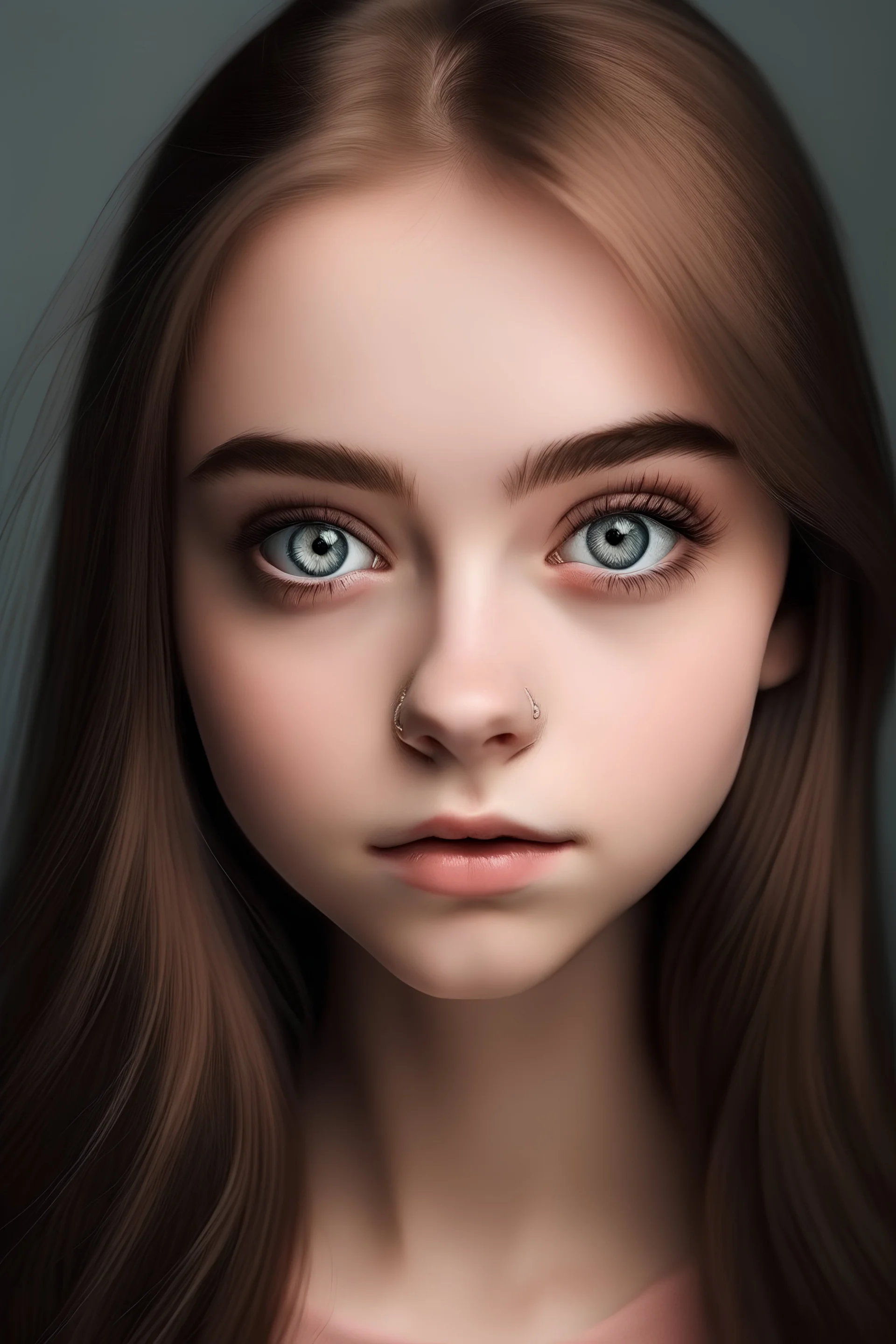 girl with wide eyes. Long eyelashes. Balanced and symmetrical eyebrows. Pink cheeks and lips. Perfect symmetry on both sides of the face. Full lips that are in proportion to the rest of the face. Small nose. Smooth and clear skin, free of skin blemishes or problems. Long, thick, shiny hair with a beautiful scent. Fitness and harmonious body. thin waist; The hips area is approximately 25 centimeters larger than the waist